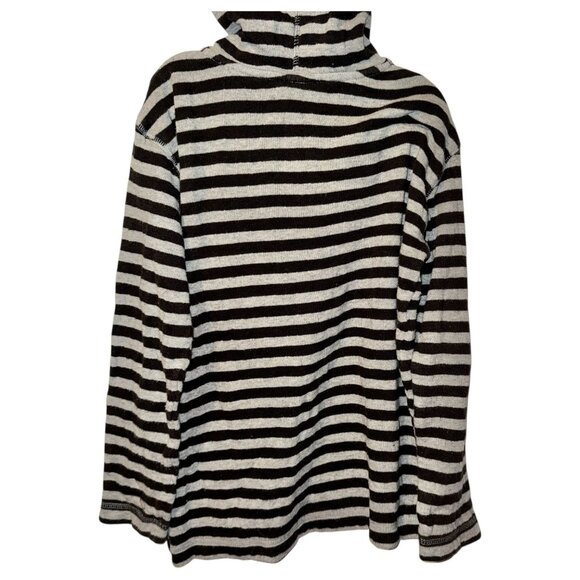 Mini Boden Kids Long Sleeve Henley / Hoodie Sweater, Striped, 7-8Y - Picture 5 of 5